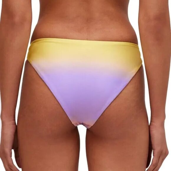 Simkhai Francesca Ombre Swim Bikini Bottom Size S Jam Sunset Yellow Purple - Picture 2 of 2